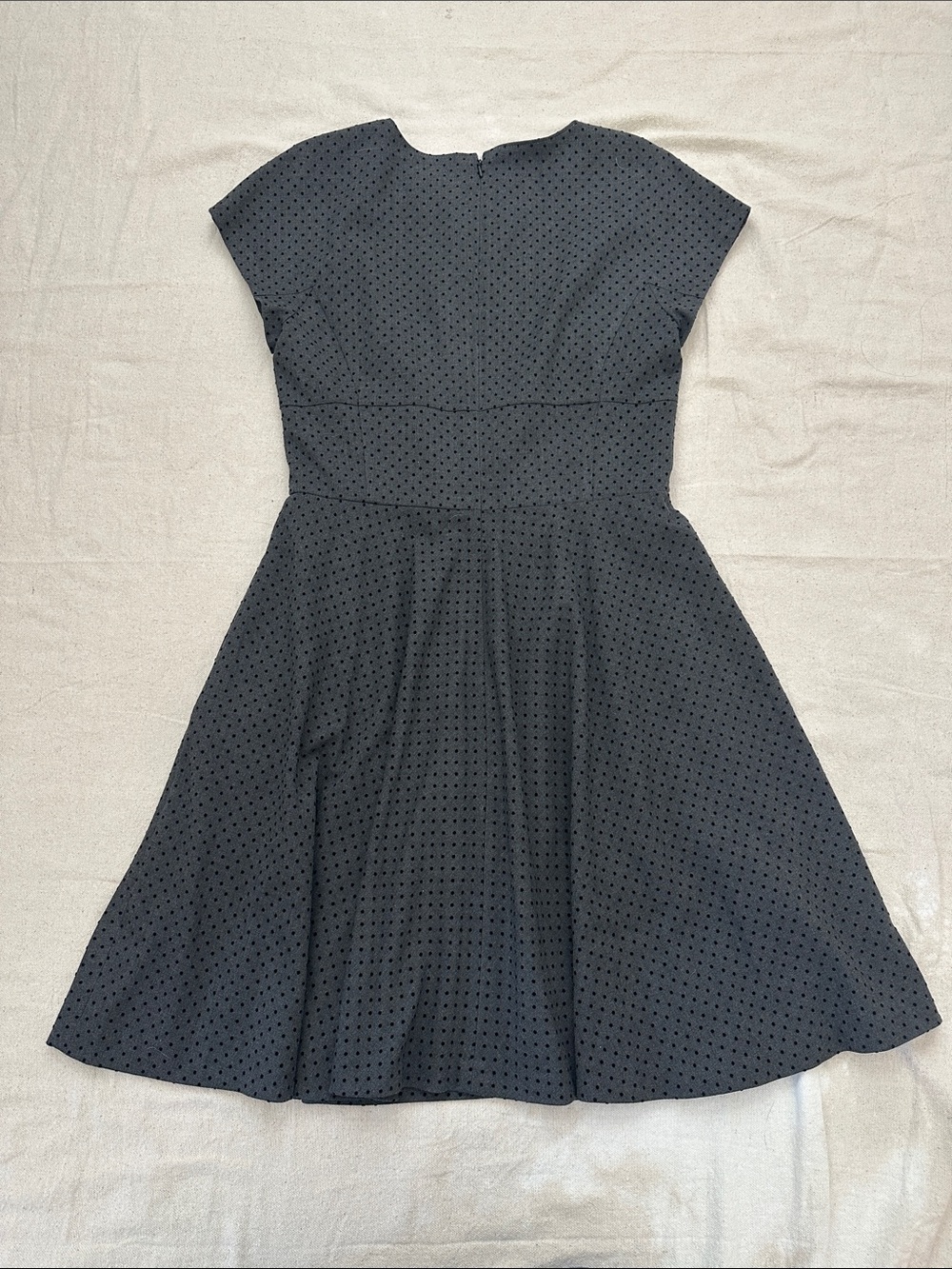 Brooks Brothers Red Fleece Black Polka Dot Fit & Flare Dress - Size 4 - Picture 4 of 9